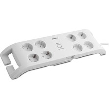 SPN3080B/10, Çoklayıcı, 900J 8'li Akım Korumalı 2m, Beyaz