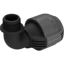 Sprinkler Sistemi L Parça Dış Dişli: Boru Ucuna Bağlantı Için Bağlantı Parçası, 25 mm x 3/4 Inç, Quick&easy Bağlantı Teknolojisi, Kendinden Contalı Dişli Bağlantı (2781-20)