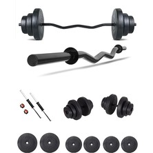 Z Bar Dambıl Seti ve Fitness Ağırlık Seti 25 kg