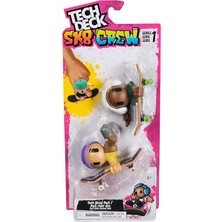 Deck Sk8 Crew, Yardımcı Figürlü 2’li Paket Parmak Kaykayları, Kişiselleştirilebilir Mini Kaykaylar, 5 Yaş ve Üzeri (Çeşitli)