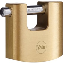 Y114B/70/113/1 - 70MM Oval Kayar Pimli Pirinç Asma Kilit - Yüksek Koruma - Sertleştirilmiş Çelik Halka - 3 Anahtar, Sarı