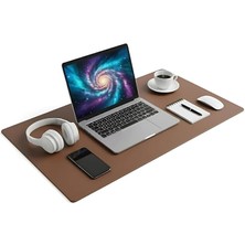 Xl Deri Mouse Pad,ofis,masa Matı Sümen,konforlu Mouse Pad,çift Yönlü (Kahverengi)