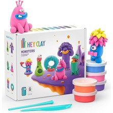 Clay Canavarlar - Çocuklar Için Hava ile Kuruyan Kil Seti - 15 Kutu Şekillendirme Aletleri ile Eğlenceli Uygulama Talimatları