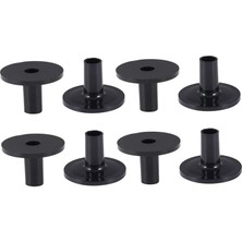 8ADET Davul Zil Süngeri Seti Davul Zil Standları Için Uygun Aksesuarlar Dayanıklı ve Yüksek Performans Sağlayan Siyah