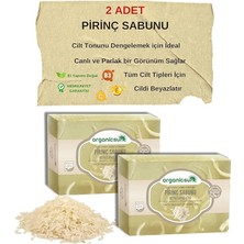Doğal Pirinç Sabunu 140 gr x 2 Adet Tüm Cilt Tipleri Için Beyazlatıcı Etkili