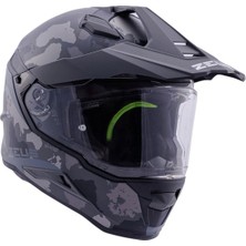Zeus ZS-913 Bf6 Matt Black Grey Black Silver Kapalı Kask ( Pinlock Dahil )