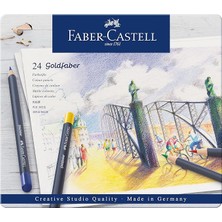 Goldfaber Sulu Boya Kalemi, 24 Renk, Yüksek Pigment, Canlı Renkler, Su ile Çözünebilir, Dayanıklı Uç