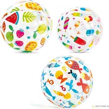 Şeffaf Sevimli Desenli Top 51 cm