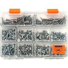 All Essential Fasteners 420'LI Akıllı Havşa Başlı Vida Seti–10 Çeşit Matkap Uçlu –takım Çantalı Akıllı Vida Seti