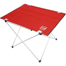 Omuz Askılı, Katlanabilir Kamp ve Piknik Masası 73X55X48 cm (Kırmızı)