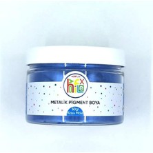 Epoksi Reçine Metalik Pigment Sedefli Toz Boya Koyu Mavi Renk 50 gr