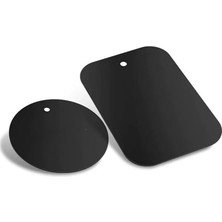 0.4mm 2 Adet Set Ultra Ince Yapışkanlı Metal Mıknatıs, 3m Hafif Tüm Telefonlara Uyumlu Mıknatıs
