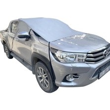 Oto Branda Araba Güneşlik Araç Buz Kar Güneş Koruyucu Yarım Branda (Büyük Boy - 180X150)