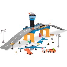 By Battat Airport Playset Mini Taklit – Oyuncak Uçak Oyunu ve Aksesuarları – 3 Yaş + – Havaalanı Seti (32 Parça) (Branford Ltd. WH1229Z)