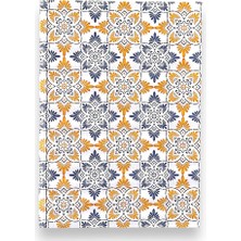 Tanıtım Amerikan Ciltli, A5 Kareli Not Defteri, 64 Yaprak, 90 Gr. Ivory Kağıt, 6 Farklı Kapak Tasarımı (Mediterranean Pattern Kapak Tasarım)