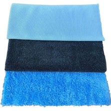 Life 3'lü Mikrofiber Araç Temizlik Seti - (Cam, Parlatma, Kurulama Bezi, Mikrofiber Bez)