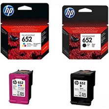 SoyluBuldumStore HP 652 F6V24A/F6V25A Orjinal Siyah ve Renkli Avantaj Paket Kartuş  Sayfa Sayısı Yüksek Verim