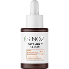 Ton Eşitleyici Aydınlatıcı Vitamin C%4 Niacinamide%2 Yüz Serumu 30 ml Tüm Ciltler Için