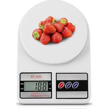 Dijital Mutfak Terazisi, 10 kg Kapasiteli, 1g Hassasiyetli, LCD Ekranlı, 5 Birimli Ölçüm, Dara Fonksiyonlu(2 Adet Pil Ile Gelmekte)