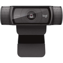 C920E / C920 Hd Web Kamerası, Full Hd 1080P Video Arama ve Kayıt, Çift Stereo Ses, Stream Gaming - Siyah (Tripod Yok)