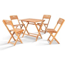 Pita Set 4+1 Katlanabilir Masa Sandalye Takımı