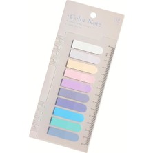 Şeffaf Renkli Yapışkanlı Not Kağıdı Oval Etiket (Gül Kokusu)