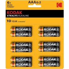 Xtralıfe 12 Adet Alkalin Ince Pil - 6x2-Aaa