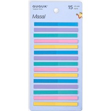 Masal 15 Renkli Şeffaf Pet Index • Index Sticker • Post-It • Sticky Note-