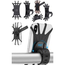 Motorsiklet Atv Bisiklet Gidon Esnek Lastikli Telefon Tutucu Akrobat Ahtapot Model