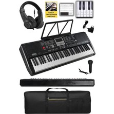 PS-1800BK-H 61 Tuşlu Kaliteli Org Dijital Ekranlı Kulaklık Çanta Notalık Adaptör Sticker Öğrenim Metodu