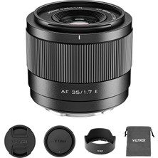 Af 35MM F1.7 Air E Lens Sony E Mount Için, F/1.7 Büyük Diyafram Aps-C Otomatik Odaklama Prime Lens Sony E-Mount Aynasız Kameralar ile Uyumlu ZV-E10 Iı EV10 A6700 A6600 A6400 A7C Ii A7RV A7III