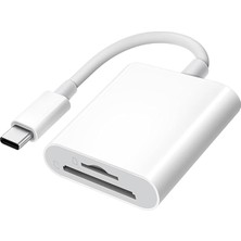 MT38 Android ve iPhone 15 ile Uyumlu Type-C Çevirici Adaptör Micro Sd ve Sd Kart Okuyucu