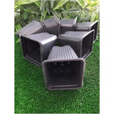 Kare Saksı 40 Adet 8X8X9 cm Vakum Saksı Ucuz Saksı Üretim Saksısı Fide Saksısı Siyah Saksı