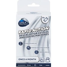 + Protect Kahve Makinesi ve Su Isıtıcıları Temizleyici, Kireç Çözücü, Üniversal, Kireci Çözer ve Kahve ve Çay Kalıntılarını Giderir, 6 Aylık Tedarik Için 6 Poşet