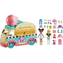 Pocket-Polly Pocket Minik Lezzetler Dondurma Arabası HHX77