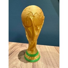 Dünya Kupası Temalı Kupa – 15 cm 3D Baskı Altın Renk Şampiyonluk Figürü (World Cup)