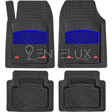 Tiguan 2014 Model ile Uyumlu 3D Havuzlu Mavi-Siyah Paspas