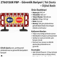 Zeplin Güvenlik Bariyeri | Tek Yön Dijital Baskılı Ağır Tip 150X50 cm