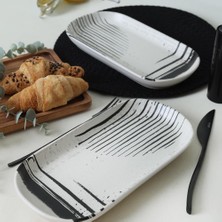 Vento Store Keramika Shadowy Noyan Kayık Tabak 28 cm 2 Adet 21784