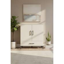 Aura Şifonyer 3 Raflı Tek Çekmeceli 2 Kapaklı Aytaşı | 88X59X96 cm