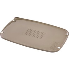 Çift Taraflı Kaydırmaz Tırtıklı Kesim Panosu – Sarımsak Rendeleme Bölmeli, Et ve Balık Sabitleyici D