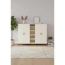 Aura Dolap 12 Raflı 4 Kapaklı 220CM Aytaşı Gardırop