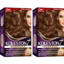 Vento Store Wella Supreme Saç Boyası 6/7 Çikolata Kahve X2'li Set