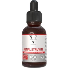 Vetcure Renal Struvite Kedi ve Köpek Böbrek Taşı ve Idrar Yolu Sağlığı Destekleyici Likit 50 ml