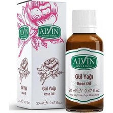 Vento Store Alvin Gül Yağı, Doğal, Bitkisel Yağ, 20 ml