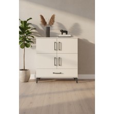 Aura Şifonyer 4 Raflı Tek Çekmeceli 4 Kapaklı Aytaşı | 88X59X96 cm