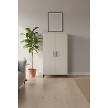 Silva 4 Raflı 2 Kapaklı Dolap 88X30X163 Aytaşı - Şık ve Pratik