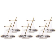 Vento Store Pera Gold 18 Parça Çay Seti