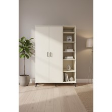 Aura Gardırop: 7 Raflı, 2 Kapaklı, Tek Askılı Aytaşı Gardırop (132X59X195 Cm)