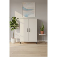 Luna Dolap 3 Raflı 2 Kapaklı 88X44X134 Aytaşı Dolap